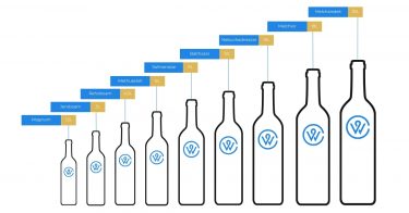 Wine bottle sizes graphic