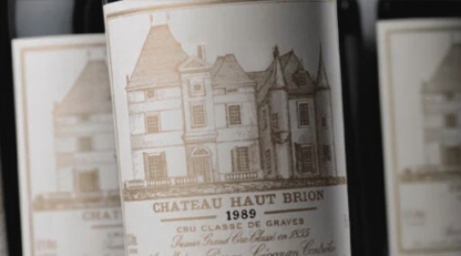 1989 Chateau Haut Brion wine bottle