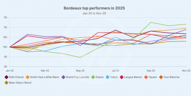 Bordeaux top performing wines 2025