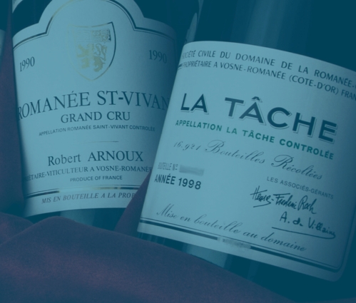 DRC fine wine bottle